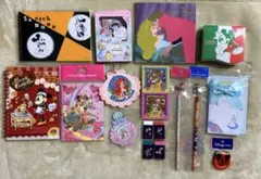 ディズニー メモ帳 ふせん 鉛筆 他 文房具 まとめ売り