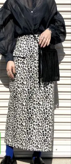 SLY ロングスカート レオパード柄