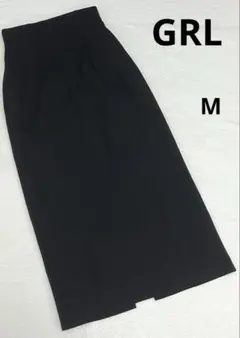 最終価格【グレイル】GRL ハイウエストタイトスカート M 黒 バックスリット