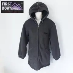【FIRST DOWN】 美品 ファーストダウン グレー中綿ボアジャケット L