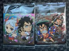 ワンピースウエハース　自由な未来　ヤマト＆モモの助sp　ロジャー＆おでんsp