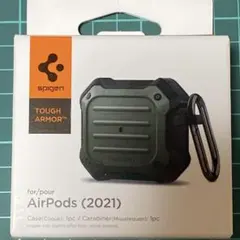 Spigen AirPods (2021)ケース カバー カラビナ リング 付き