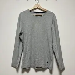 美品POLO RALPH LAUREN グレー長袖カットソー Mサイズ　春服