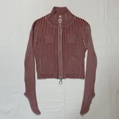 SORIN Rib double Zipped knit