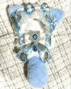 ぬい服 10cm ねこ 水色