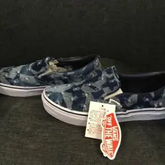 VANS バンズ スリッポン　デニム ブルー　新品　26.5 限定