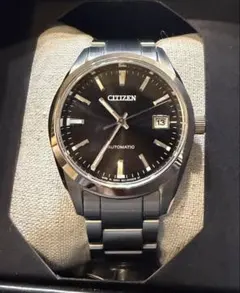 ！美品CITIZEN NB1050-59E 機械式ブラック サファイア箱余りコマのサムネイル