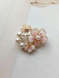 No.860 桜のブローチパールつき SSサイズ