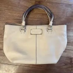 kate spade クリーム色 トートバッグ