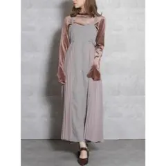 dazzlin サイドプリーツドレスジャンスカ