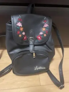 Lovelotric 花柄刺繍 リュック