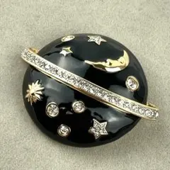 美品 Christian Dior ディオール ヴィンテージ ムーン ブローチ - メルカリ