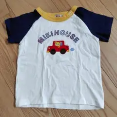 MIKIHOUSE 車とライオン刺繍 Tシャツ 95cm