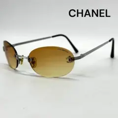 美品 CHANEL シャネル リムレス サングラス カラーレンズ 4099 - メルカリ