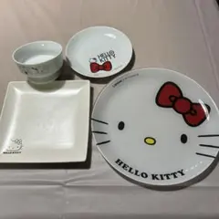 HELLO KITTY 食器セット 4点セット 陶器製