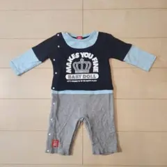 春オススメ☆　BABY DOLL ロンパース 王冠プリント