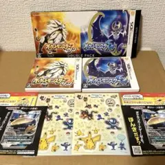 美品 ポケットモンスター サン・ムーン ダブルパック　ポケカ付き
