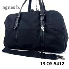 アニエスベー　ボストンバッグ　2way ショルダーバッグ　旅行　軽量　ロゴ　美品