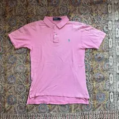 90s ポロバイラルフローレン ピンク ポロシャツ Mサイズ ヴィンテージ