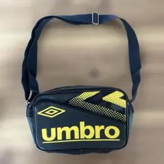 UMBRO ショルダーバッグ エナメル ブラック×イエロー