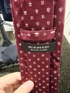 BURBERRY BLACK LABEL ネクタイ ボルドー 総柄