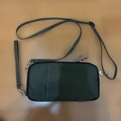 ダークグリーン ショルダーバッグ