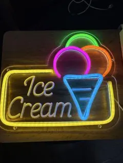 Ice Cream LED ネオンサイン インテリアライト