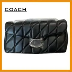 COACH 新品 ブラック タビーショルダーバッグ
