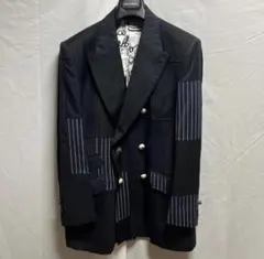 極少数 DOLCE&GABBANA パッチワーク ダブル テーラードジャケット 