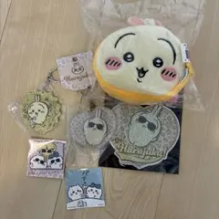 ちいかわ 原宿限定キーホルダー 特典ステッカー 韓国限定ウサギポーチうさぎグッズ