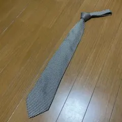 BOLGHERIモノトーンチェック柄メンズネクタイシルク100%