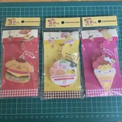 サンリオ　ポムポムプリン パカッとアクリルチャーム 3種セット