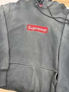 90s supreme Box Logo パーカー ブラック L 鬼フェードのサムネイル