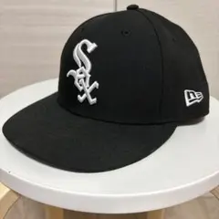 美品 NEW ERA ホワイトソックス 59FIFTY キャップ ブラック