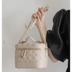 RANDA キルティング2WAYバニティバッグ