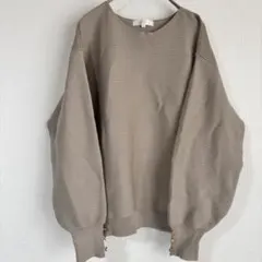 【grove】ニットトップス(М)長袖 薄手ニット レディース