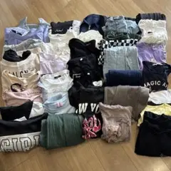 140、150 女の子 Tシャツ、トレーナー、パンツ 等　40セット まとめ売り