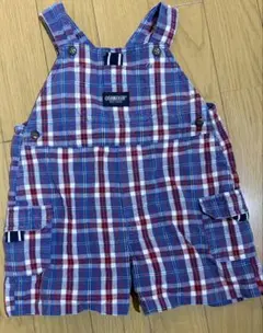 OshKosh チェック柄オーバーオール 12M