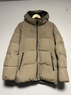 カーキ Lサイズ ダウンジャケット GU