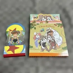 平成レトロ チップとデール 大作戦 トイストーリーメモ帳 ディズニー まとめ売り