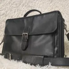 【高級・美品】オールドコーチ ビジネスバッグ 2室 ブラック 0587 2way