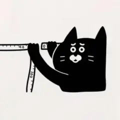 パロディTシャツ 未使用新品メジャーで腹囲測る猫 コットン100%