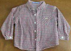 familiar ファミリア チェック柄 長袖シャツ 90 ブラウス