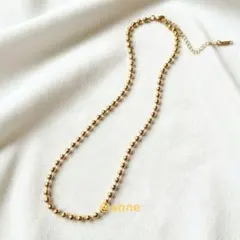 ネックレス ボールチェーン 4mm ゴールド サージカルステンレス 新品オシャレ