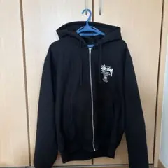 STUSSY BASIC ZIP FOOD XL ブラックパーカー - メルカリ