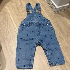 ドット柄 デニムオーバーオール ZARA