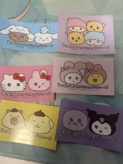 チェゴシム　サンリオ　ノベルティ　ステッカー　シール　6種類
