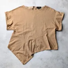 Drawer ドゥロワー アシンメトリーデザインTシャツ 綿100% 日本製のサムネイル