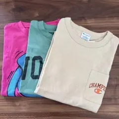 新品 Tシャツ 130cm チャンピオン ブリーズ ピンク ベージュ グリーンのサムネイル