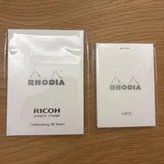 （8/14まで出品します）【RHODIA】メモ帳2冊セット　N°13&N°12のサムネイル